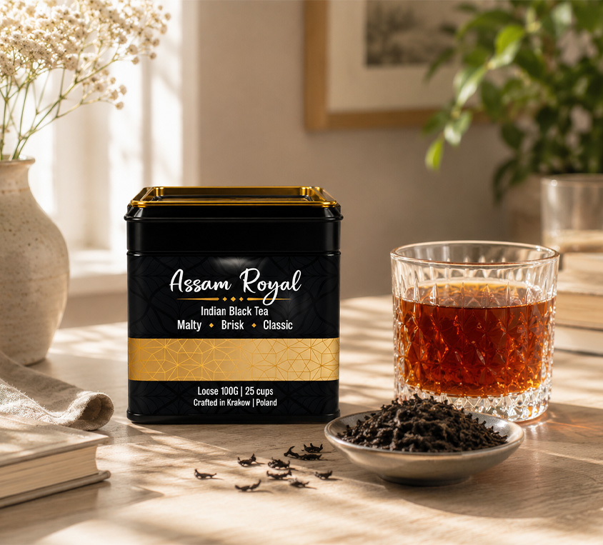 Assam Royal Leo Tea w eleganckiej puszce